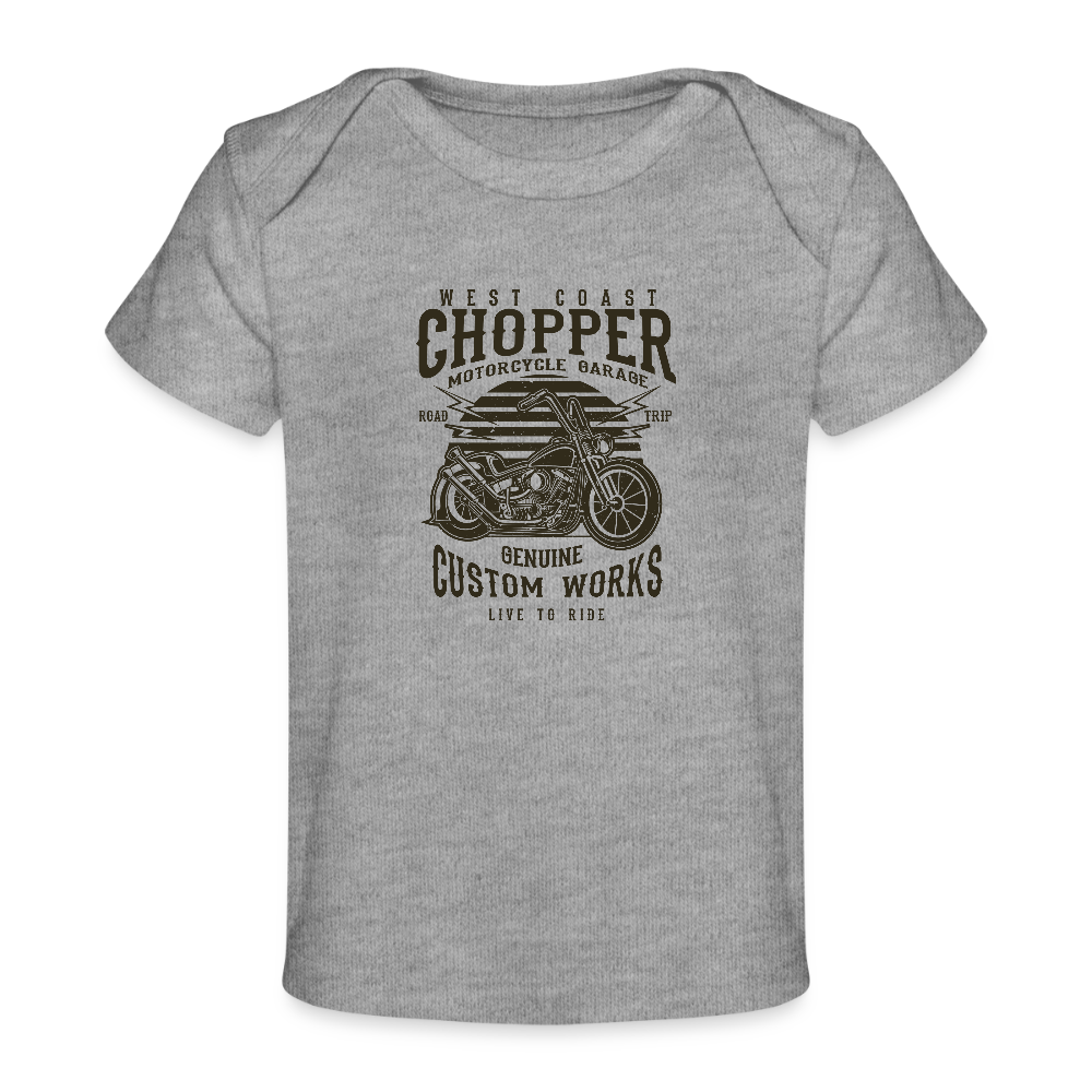 Baby bio-T-shirt - grijs gemêleerd