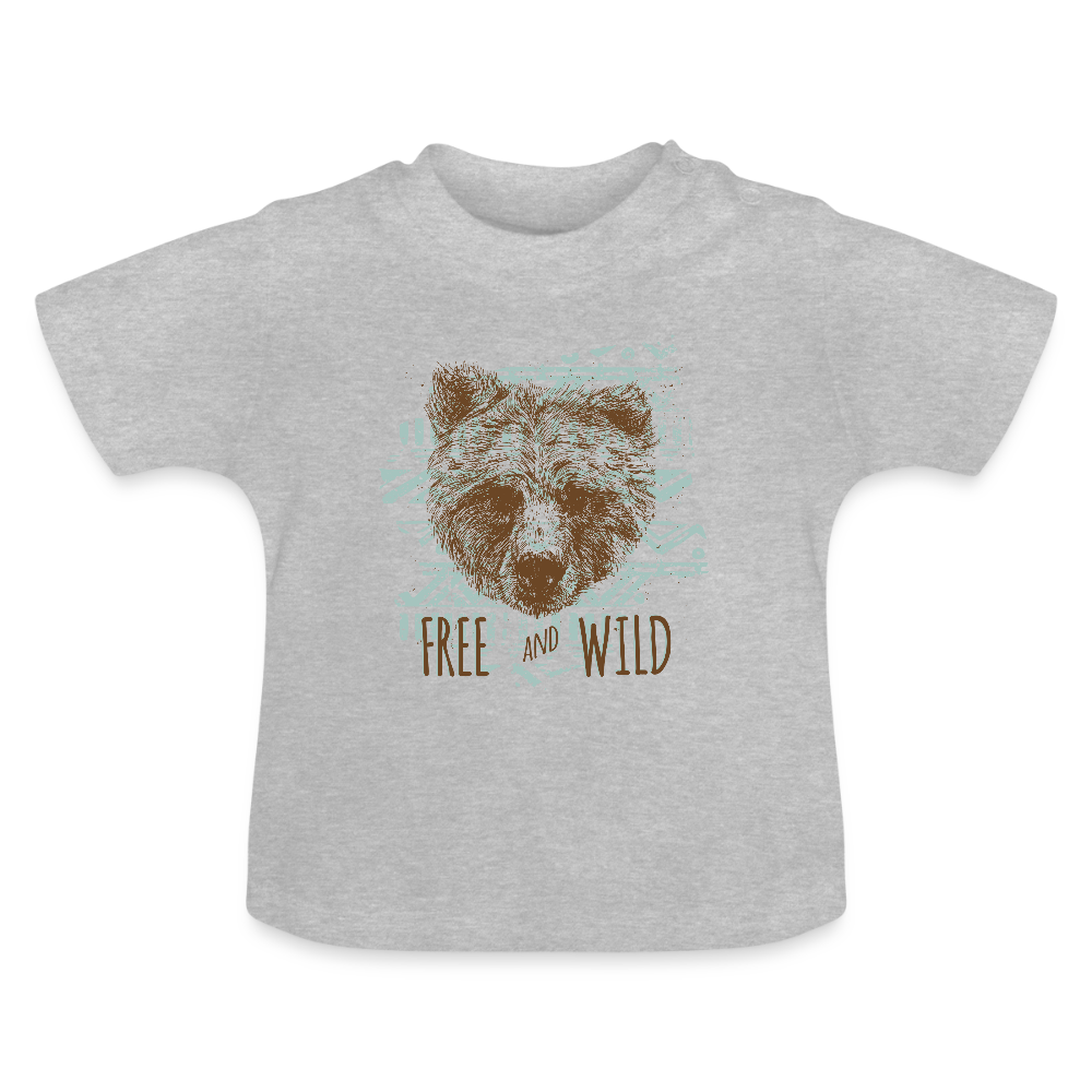 Baby T-shirt - grijs gemêleerd