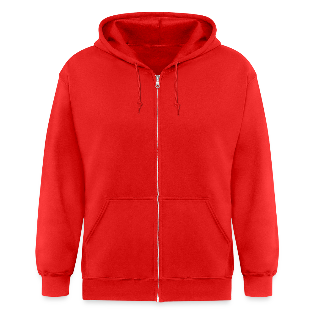 Mannenjack Heavyweight met capuchon - rood