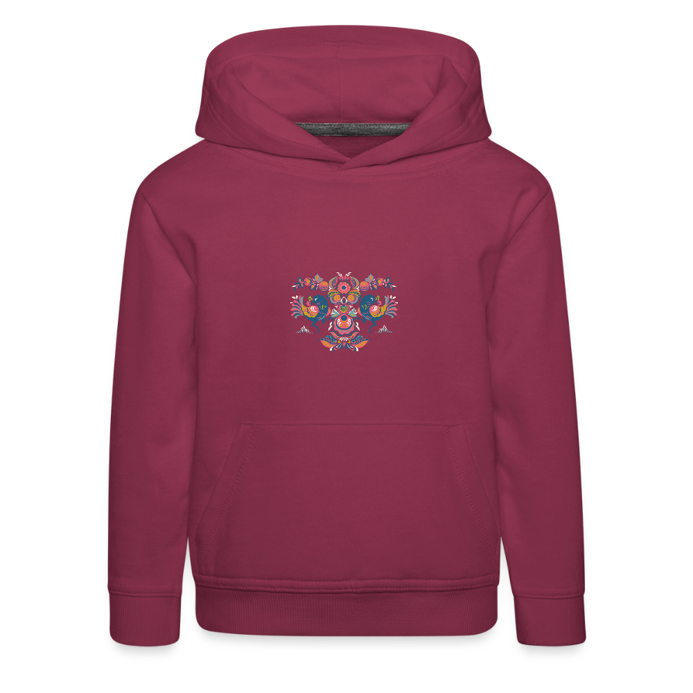 Kinderen trui Premium met capuchon - bordeaux