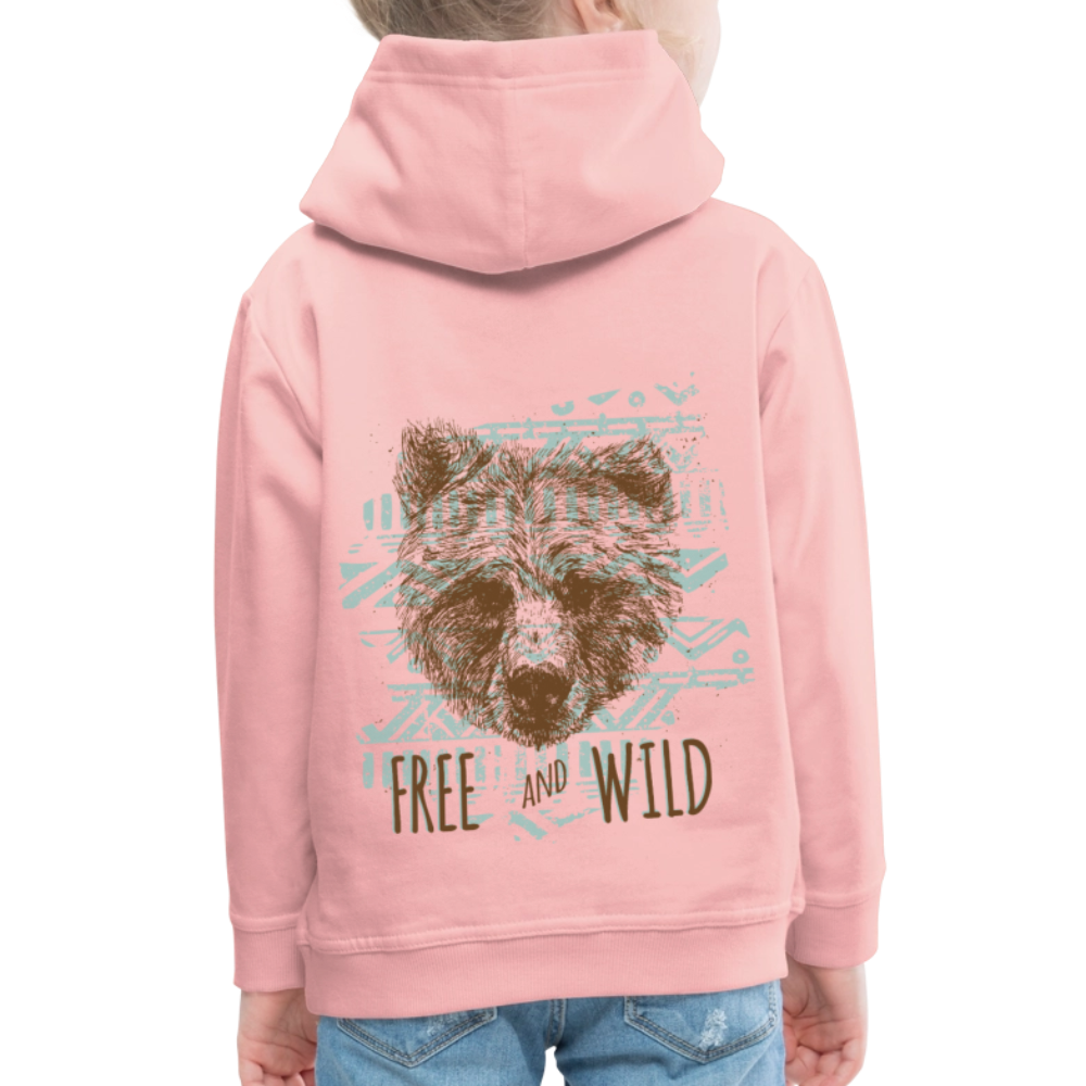Kinderen trui Premium met capuchon - kristalroze