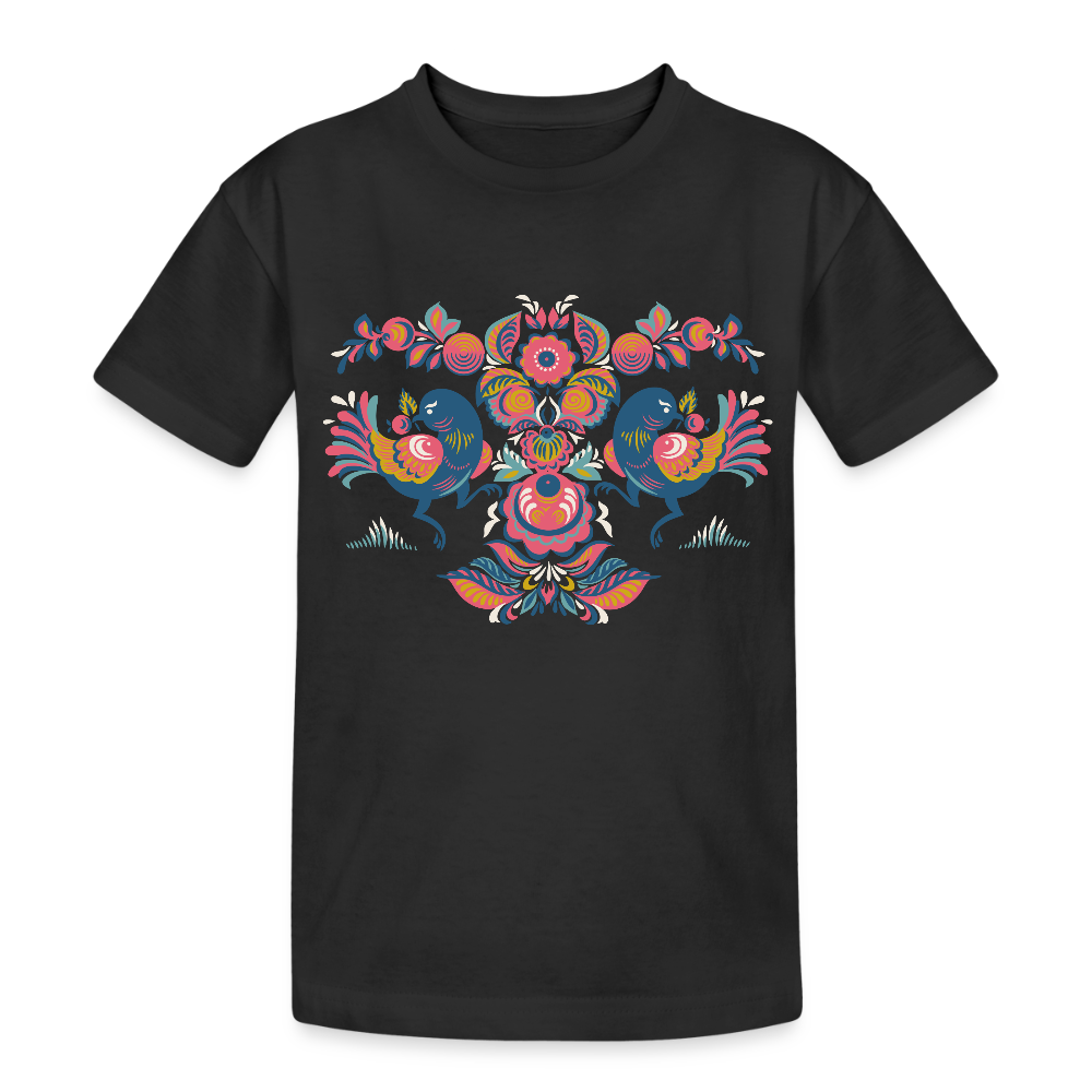 Kinderen Heavy Cotton T-shirt - zwart