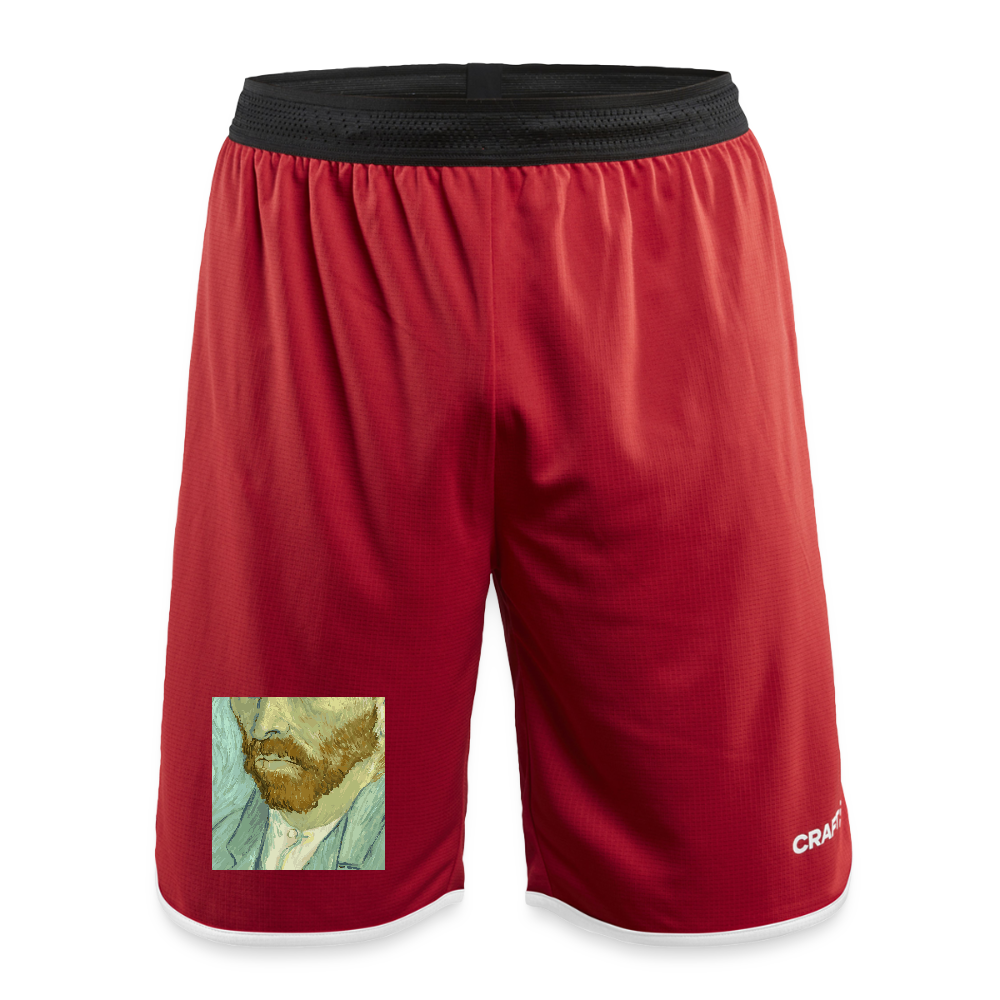CRAFT Progress mannen basketbalshorts - donkerrood