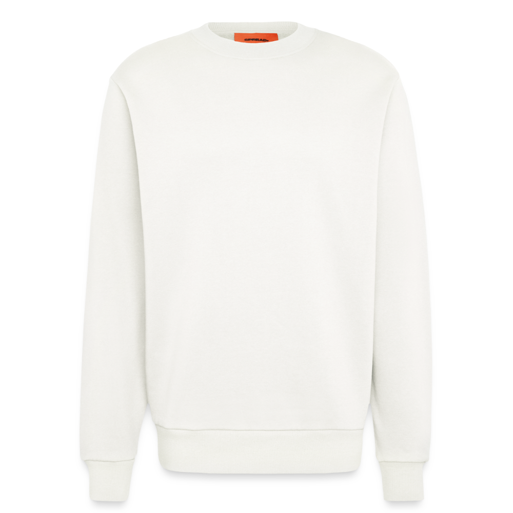 Organic relaxed crewneck made in EU - OFF WHITE