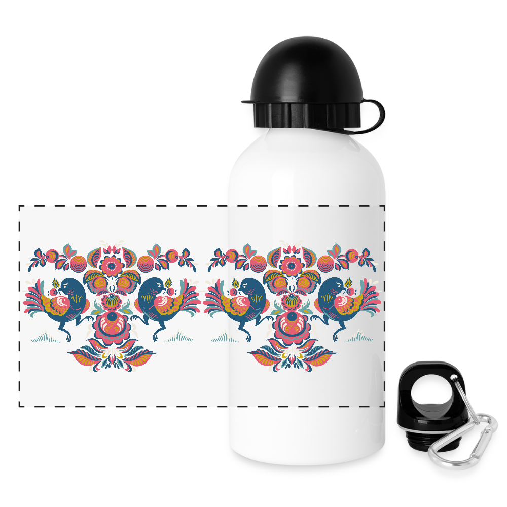 Drinkfles met verschillende sluitingen - wit