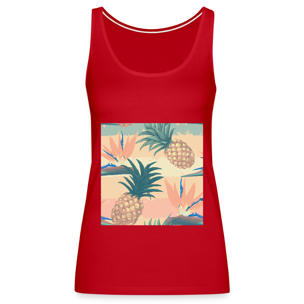 Vrouwen Premium tank top - rood