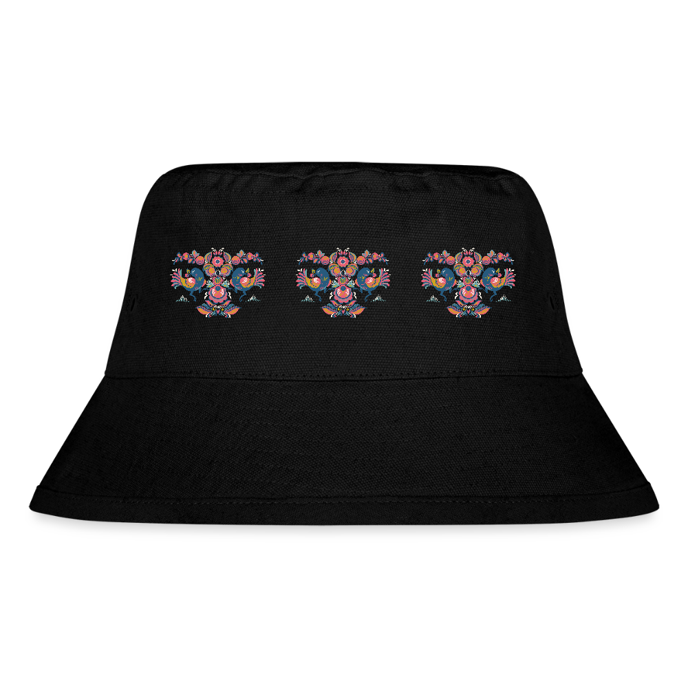 Stanley/Stella gerecyclede bucket hat - zwart