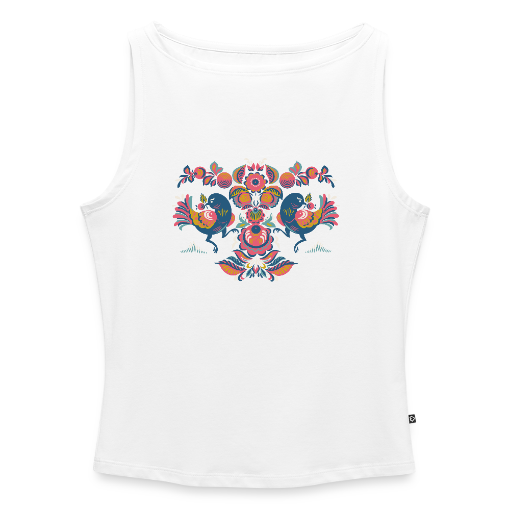 Vrouwen tanktop met U-hals - wit