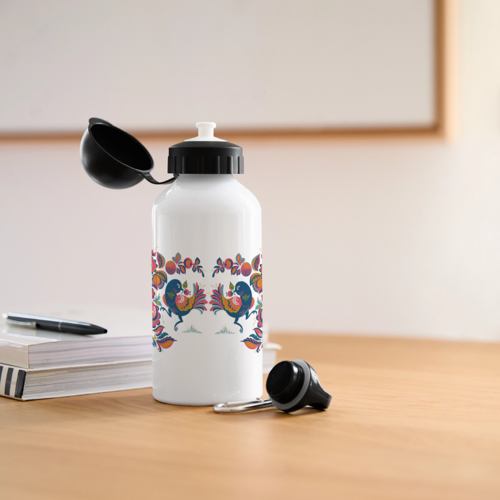 Drinkfles met verschillende sluitingen - wit