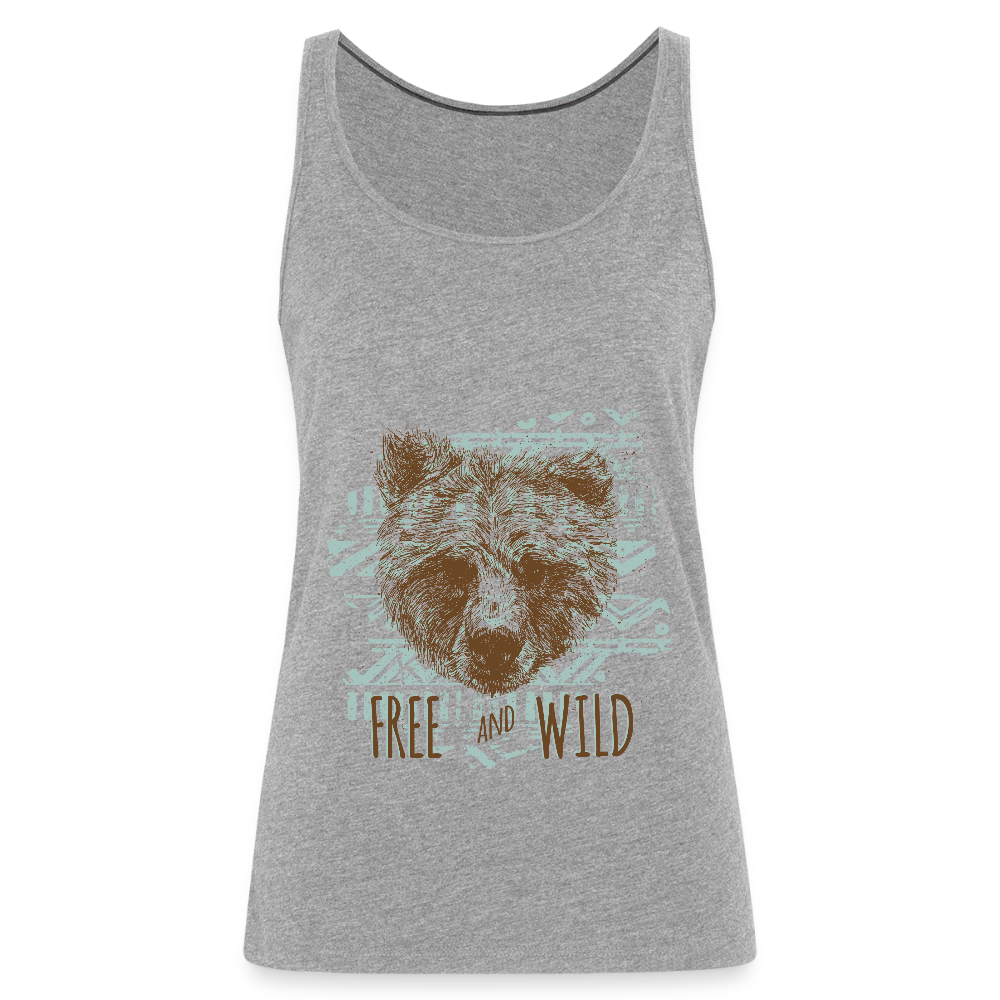 Vrouwen Premium tank top - grijs gemêleerd