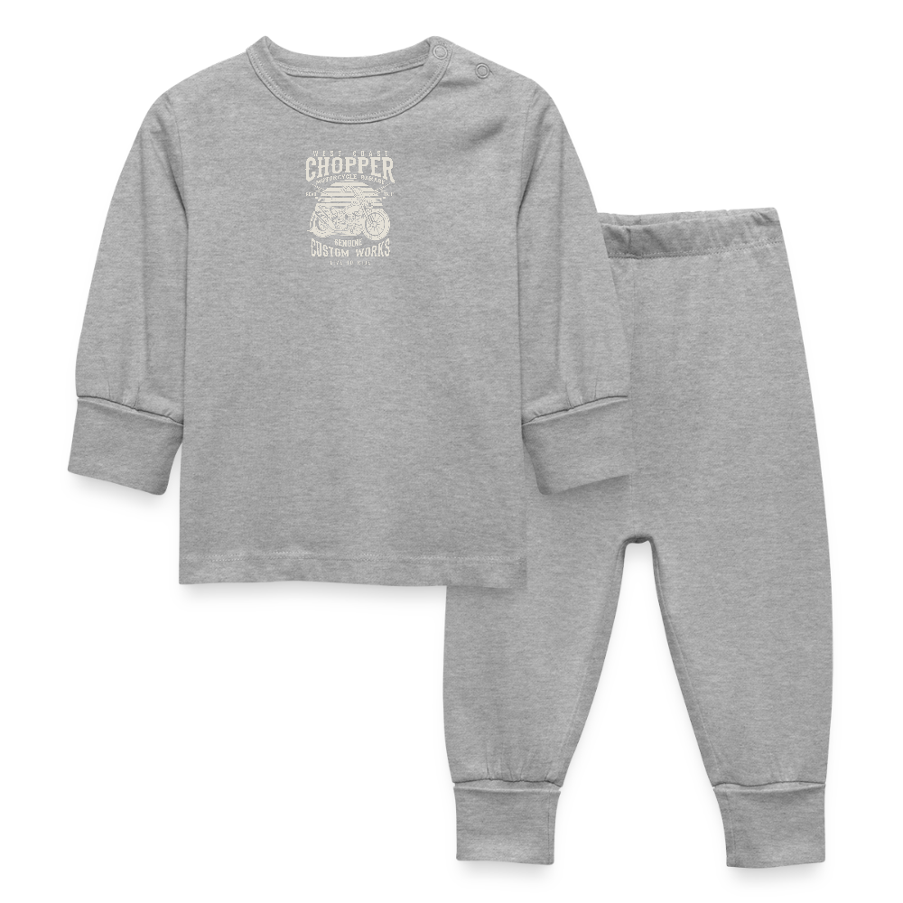 Baby-/kinderpyjama - grijs gemêleerd