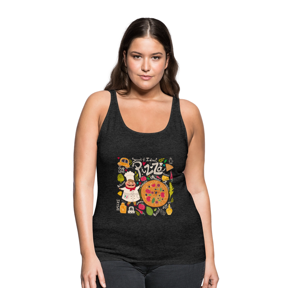 Vrouwen Premium tank top - houtskool