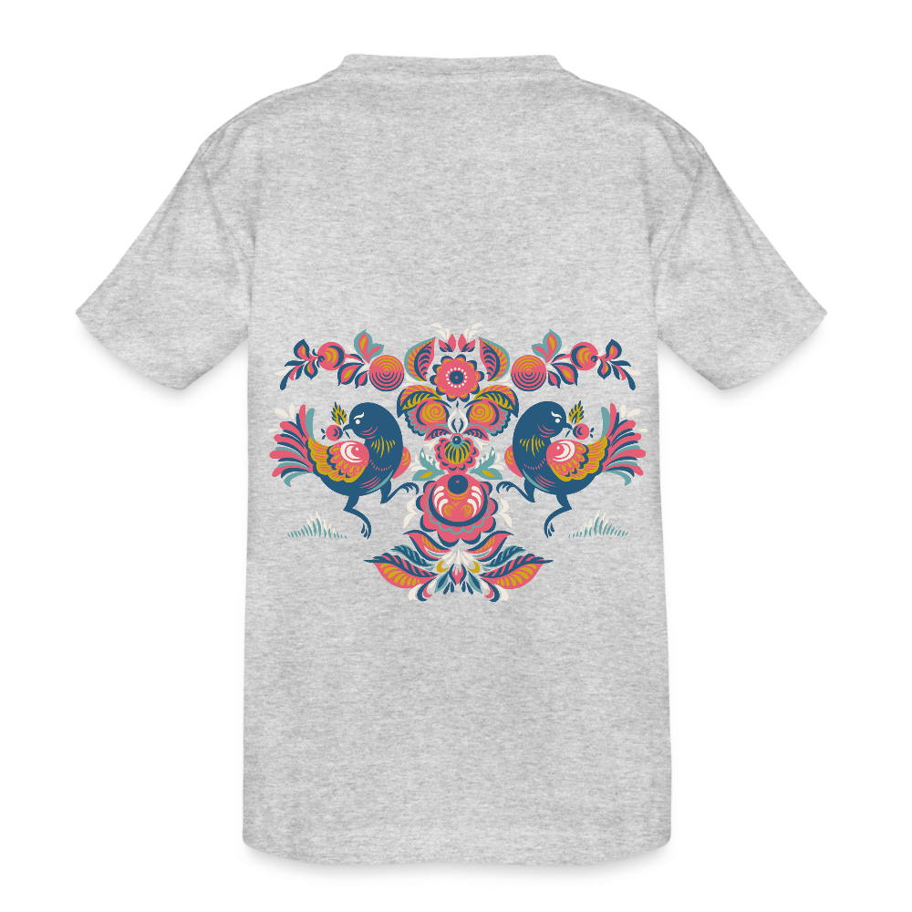 Kinderen Heavy Cotton T-shirt - grijs gemêleerd