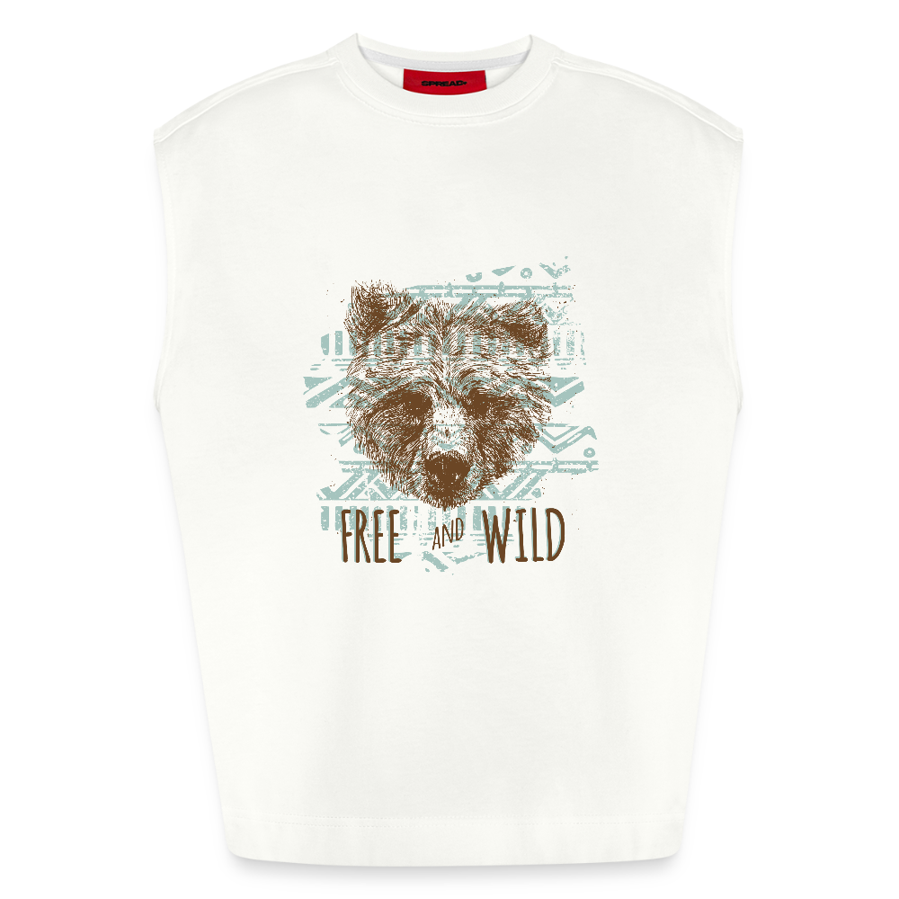 Heavyweight oversized organic tanktop made in EU Unisex - OFF WHITE