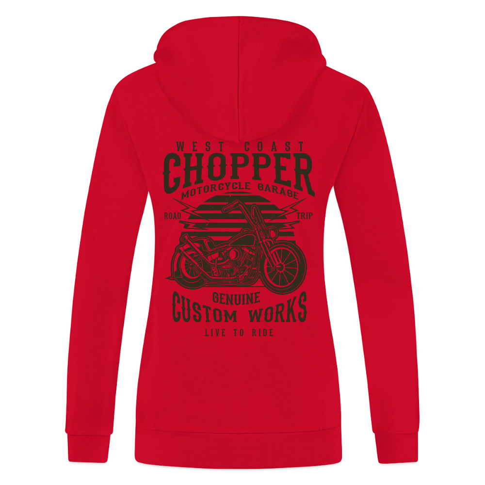 JAKO Vrouwen ziphoodie Organic - rood