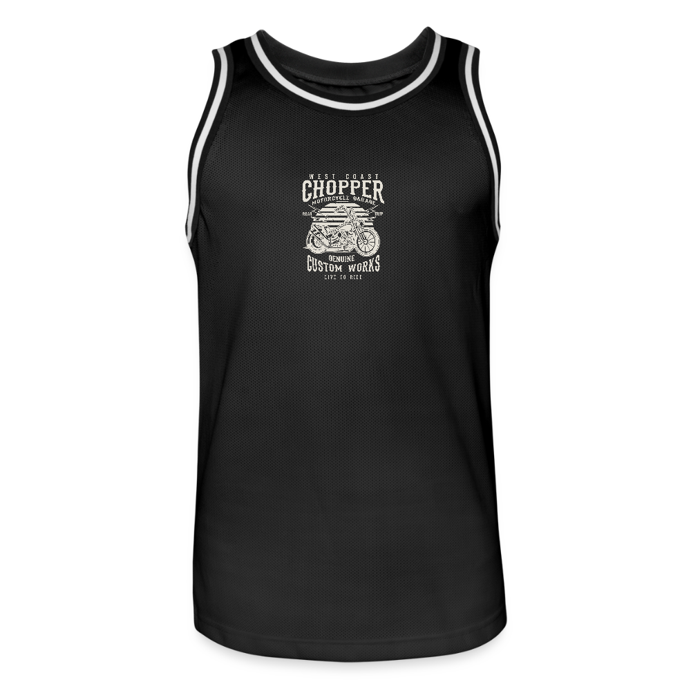 Mannen basketbal shirt - zwart/wit