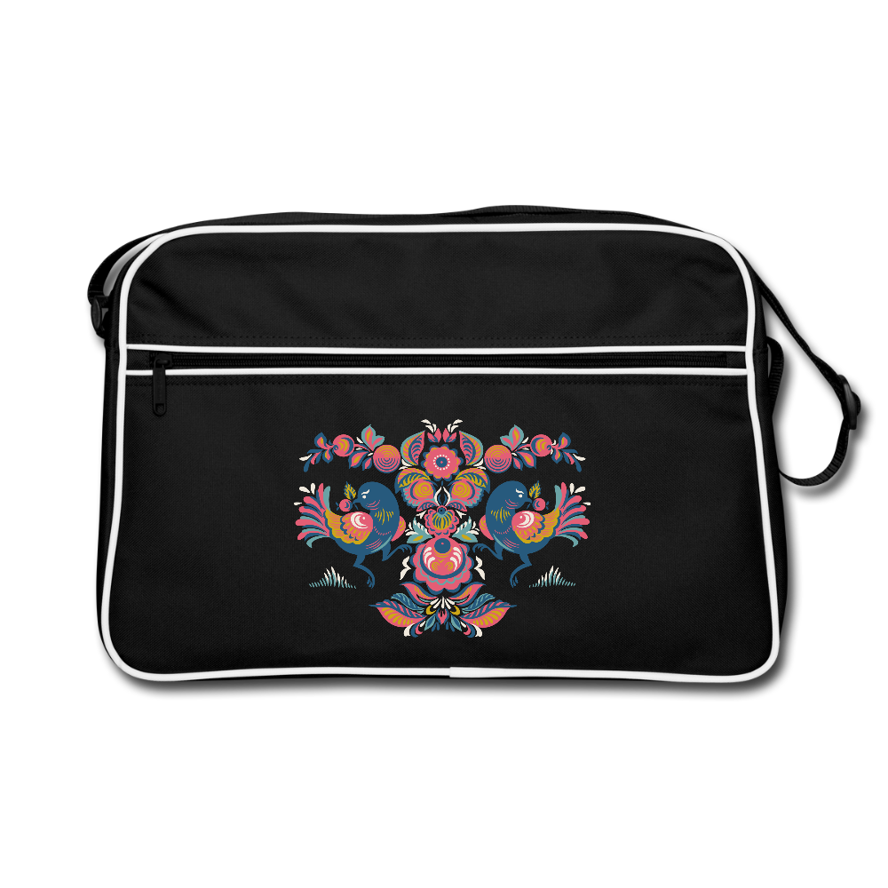 Retro-tas - zwart/wit