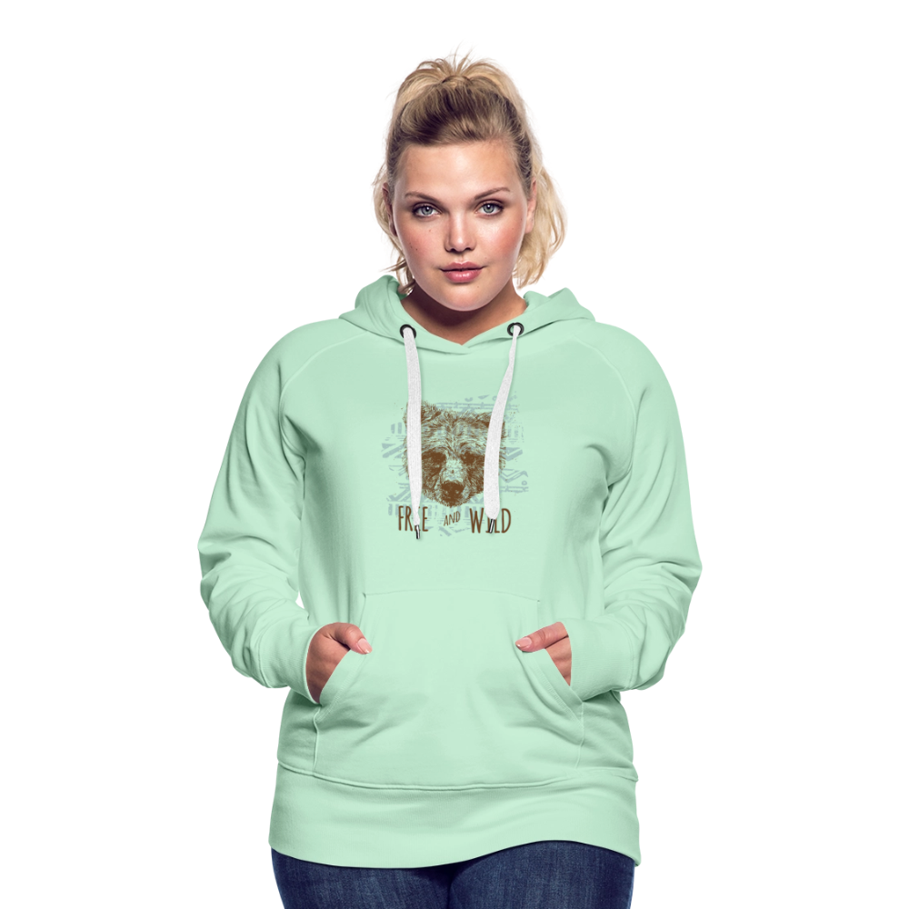 Vrouwen Premium hoodie - licht mintgroen