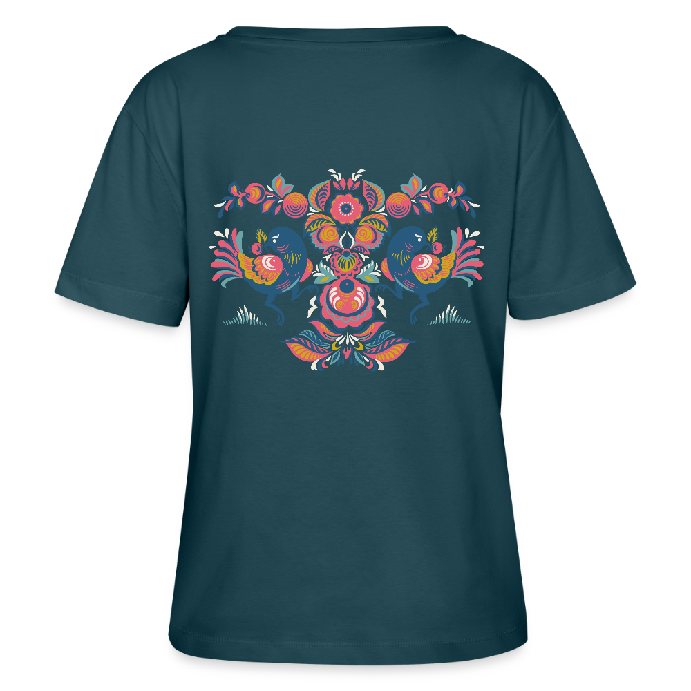 Stanley/Stella Relaxed vrouwen bio-T-shirt met ronde hals SERENA - donker petrol