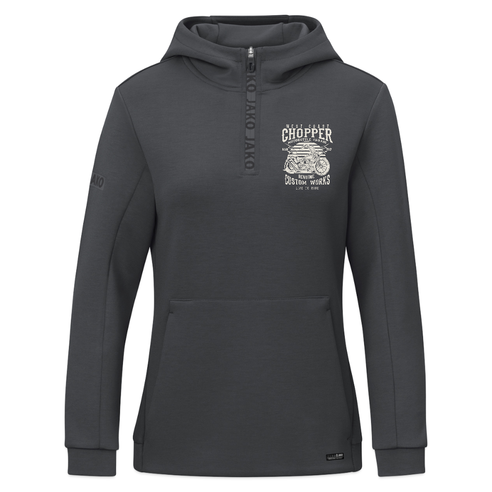 JAKO Vrouwen ziphoodie Pro Casual - grafietgrijs