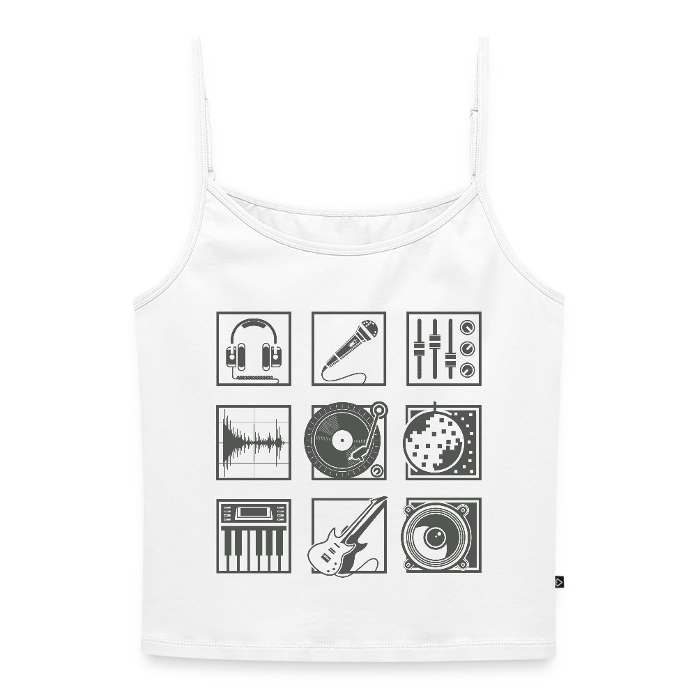 Vrouwen spaghetti-tanktop - wit