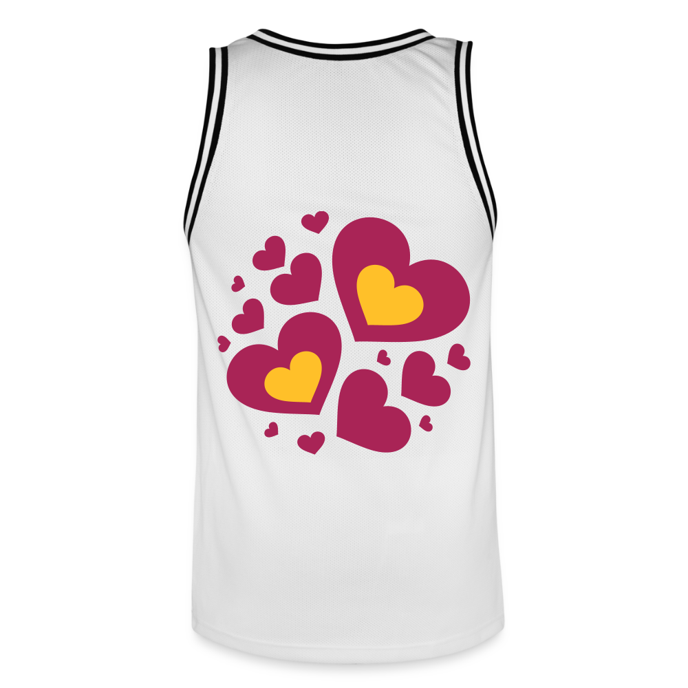 Mannen basketbal shirt - wit/zwart