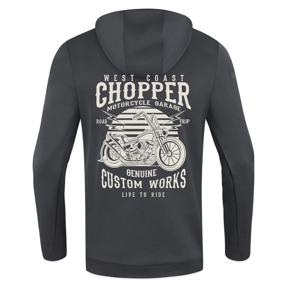 JAKO Ziphoodie Pro Casual - grafietgrijs