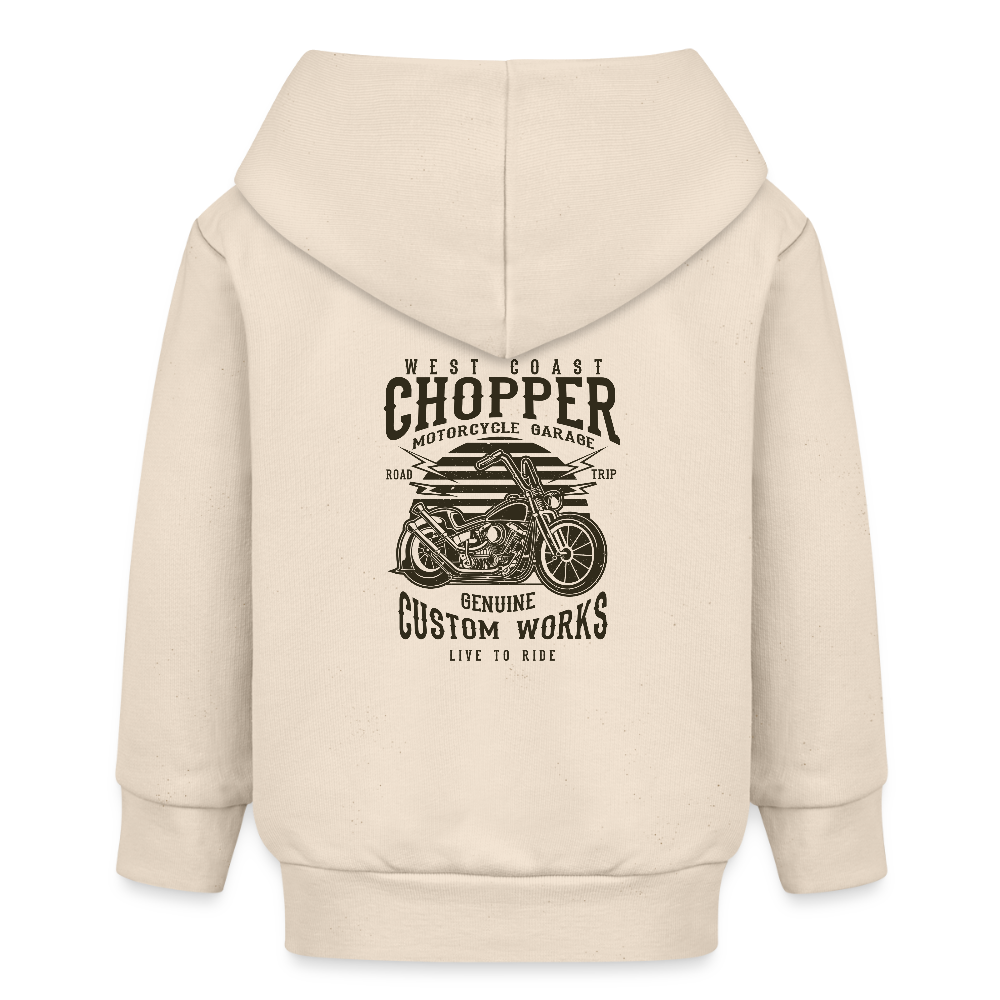 Stanley/Stella Bio zip-hoodie BABY CONNECTOR - witgrijs