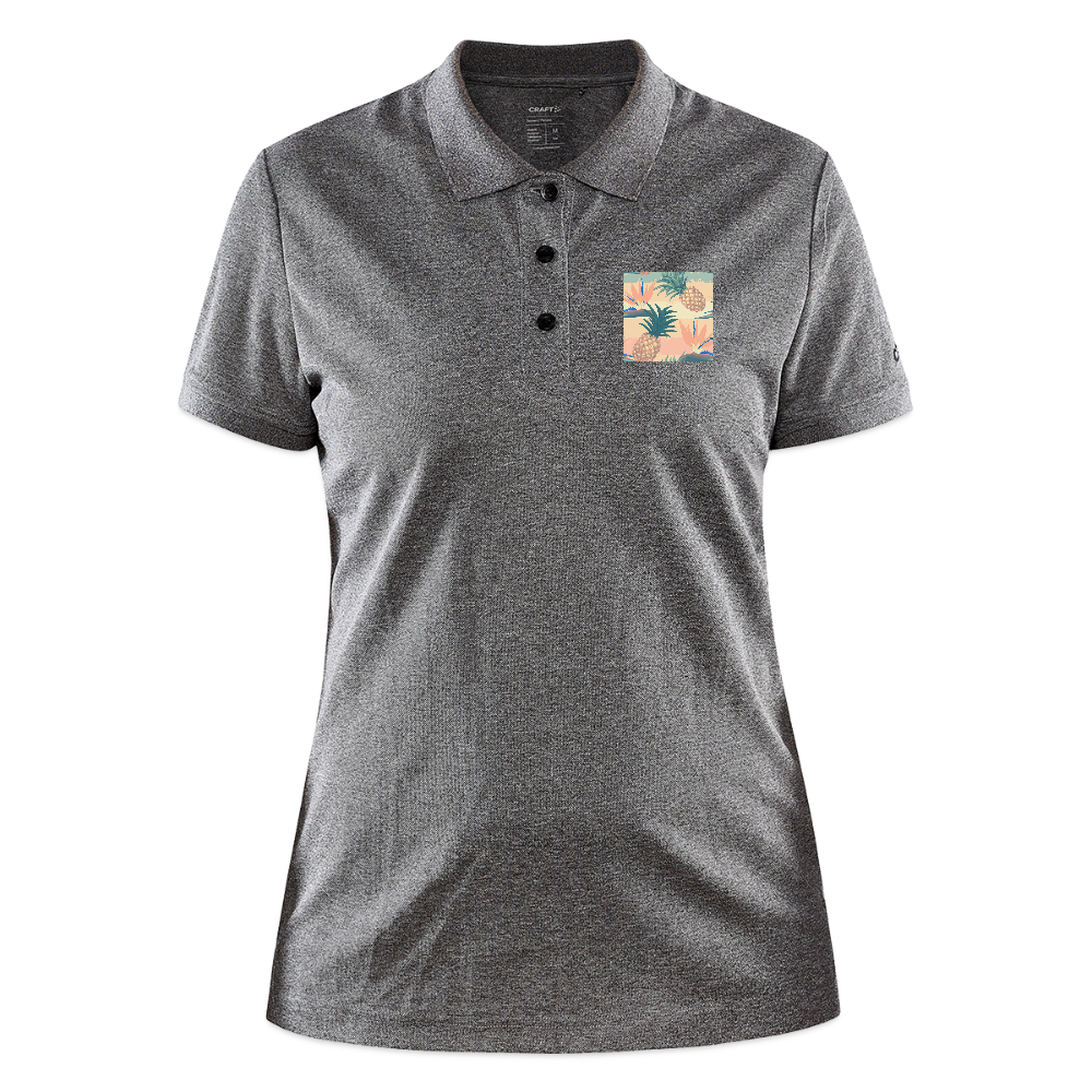 CRAFT Core Unify damespolo - donkergrijs gemêleerd