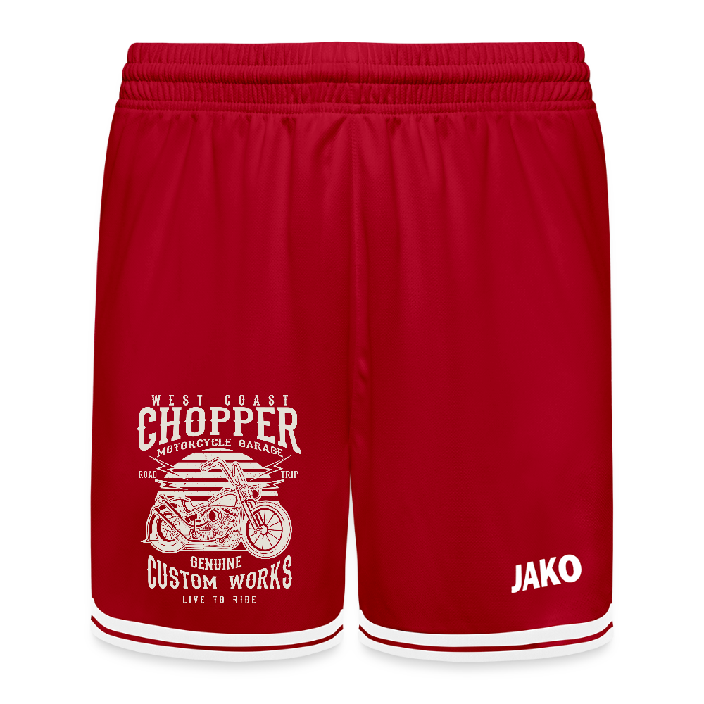 JAKO Kinderbasketbalshort Center 2.0 - rood/wit