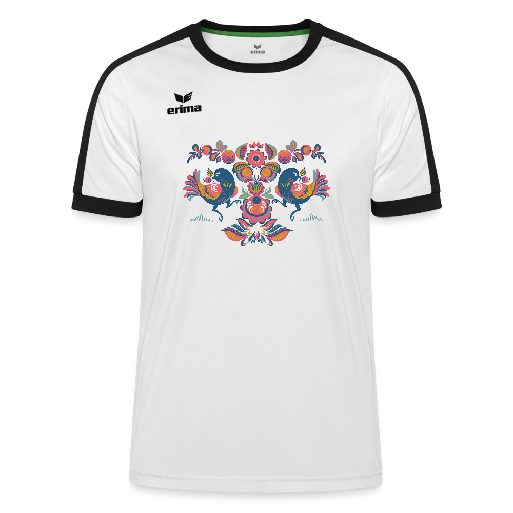 Erima Uniseks Retro Star shirt - wit/zwart