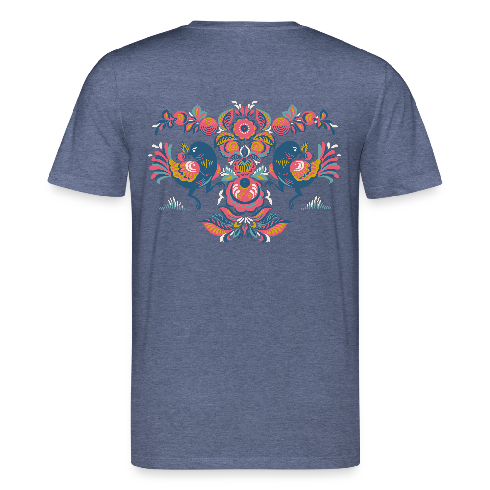 Stanley/Stella Uniseks bio-T-Shirt CREATOR - donkerblauw gemêleerd