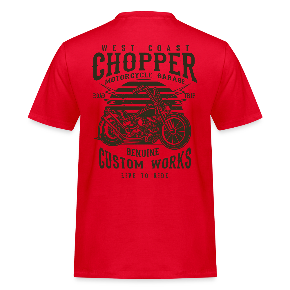 Mannen Workwear T-shirt - rood