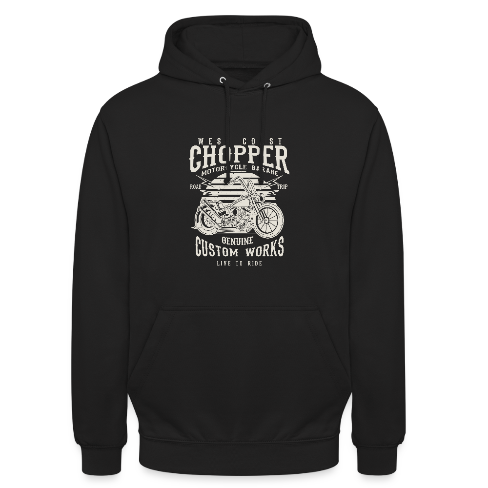 Hoodie unisex - zwart