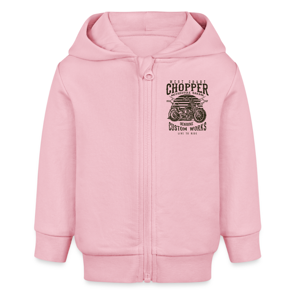 Stanley/Stella Bio zip-hoodie BABY CONNECTOR - lichtroze