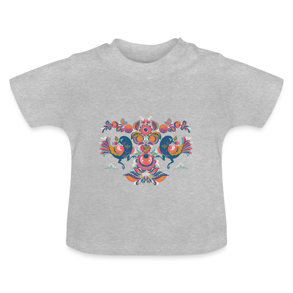 Baby T-shirt - grijs gemêleerd