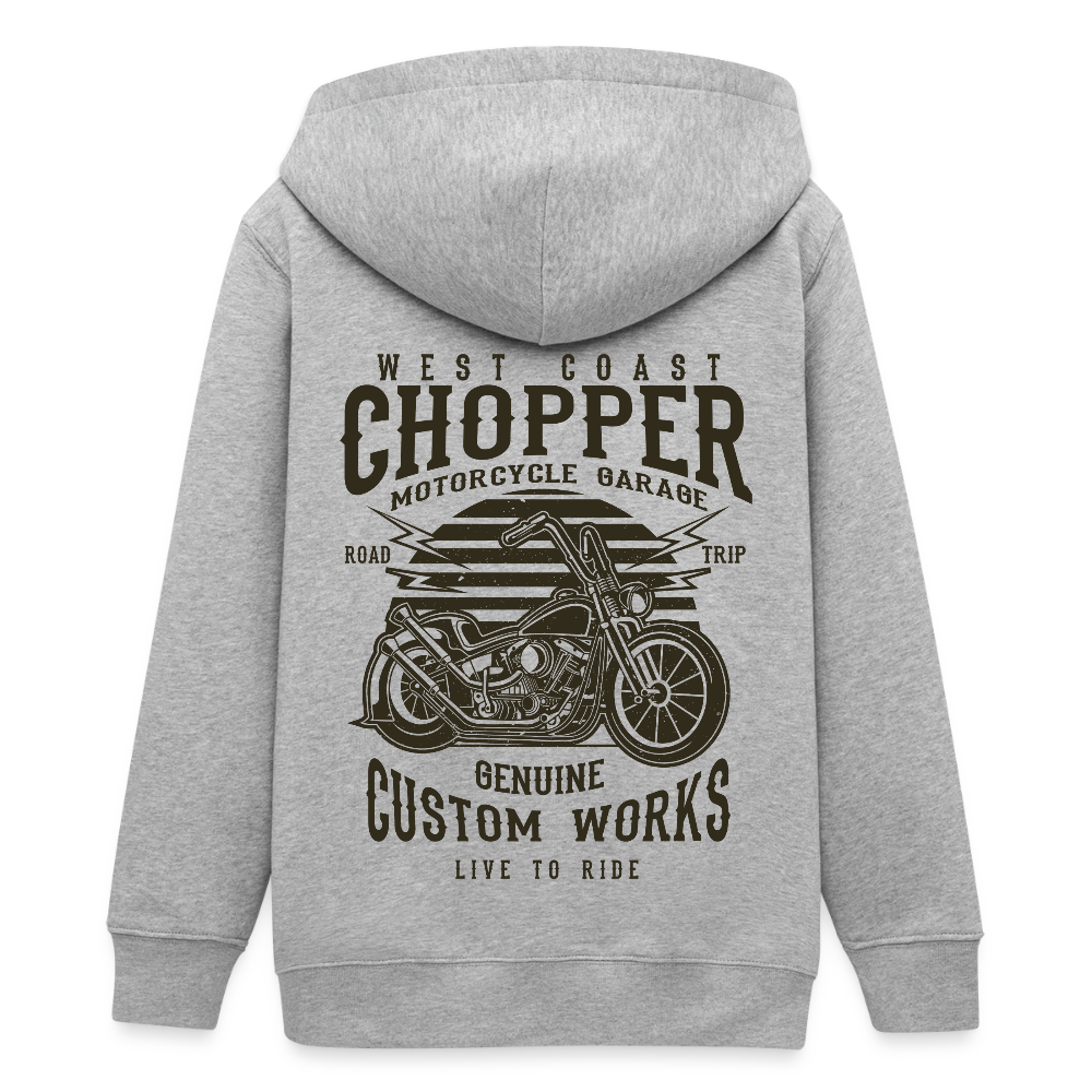 Stanley/Stella Mini Cultivator bio tiener ziphoodie - grijs gemêleerd