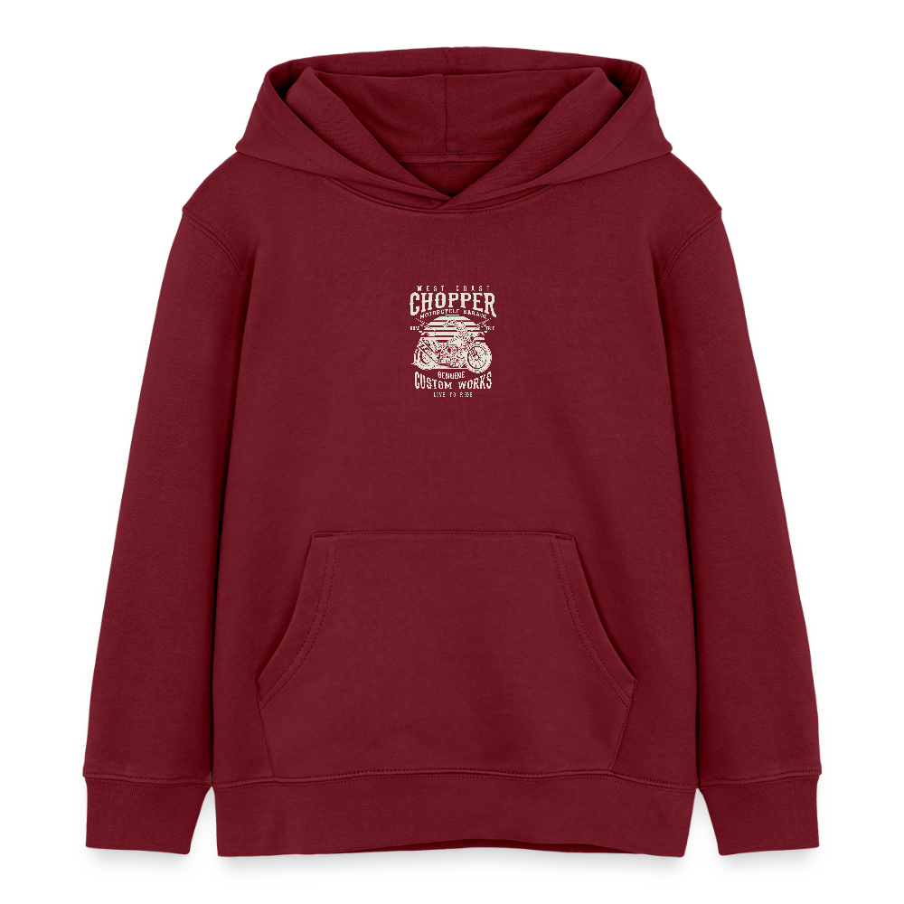 Stanley/Stella Kinder-bio-hoodie Mini Cruiser - bourgognerood