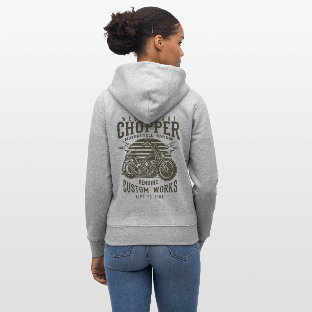Stanley/Stella Uniseks bio-ziphoodie CULTIVATOR - grijs gemêleerd