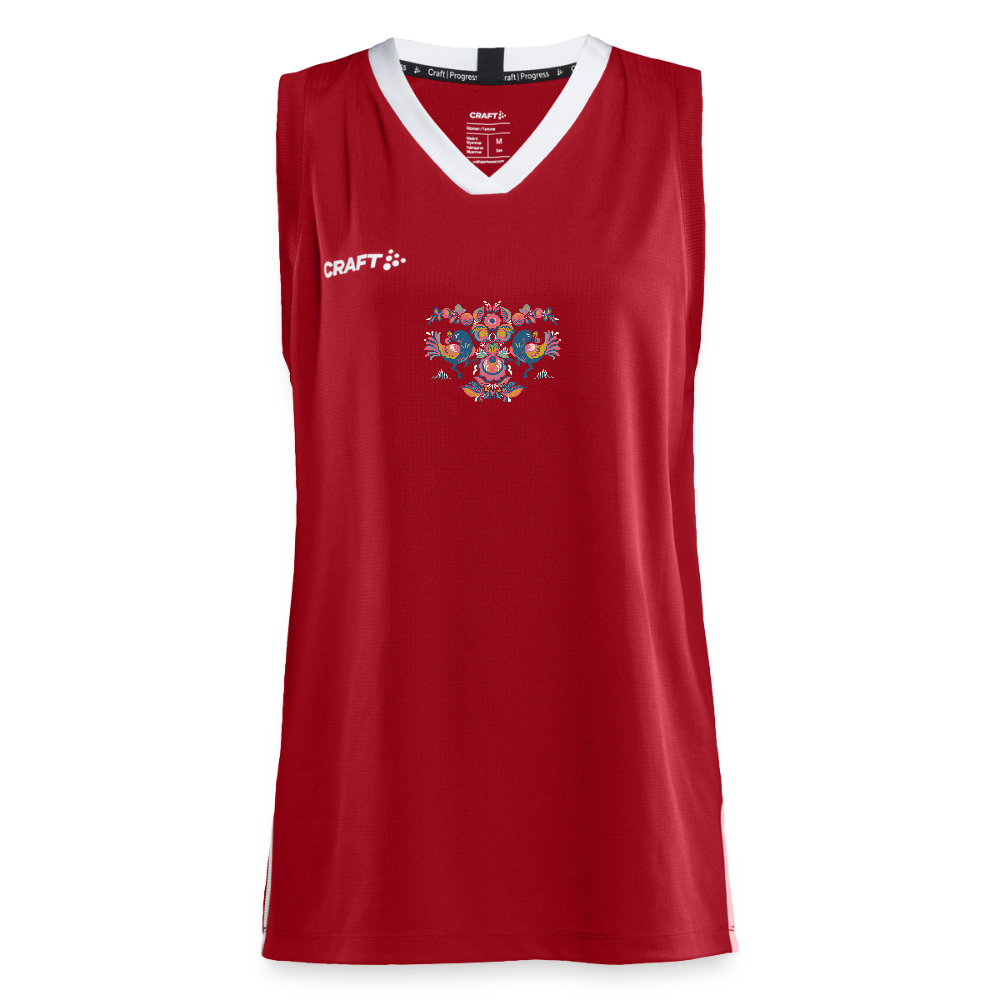 CRAFT Progress vrouwen basketbalshirt - donkerrood