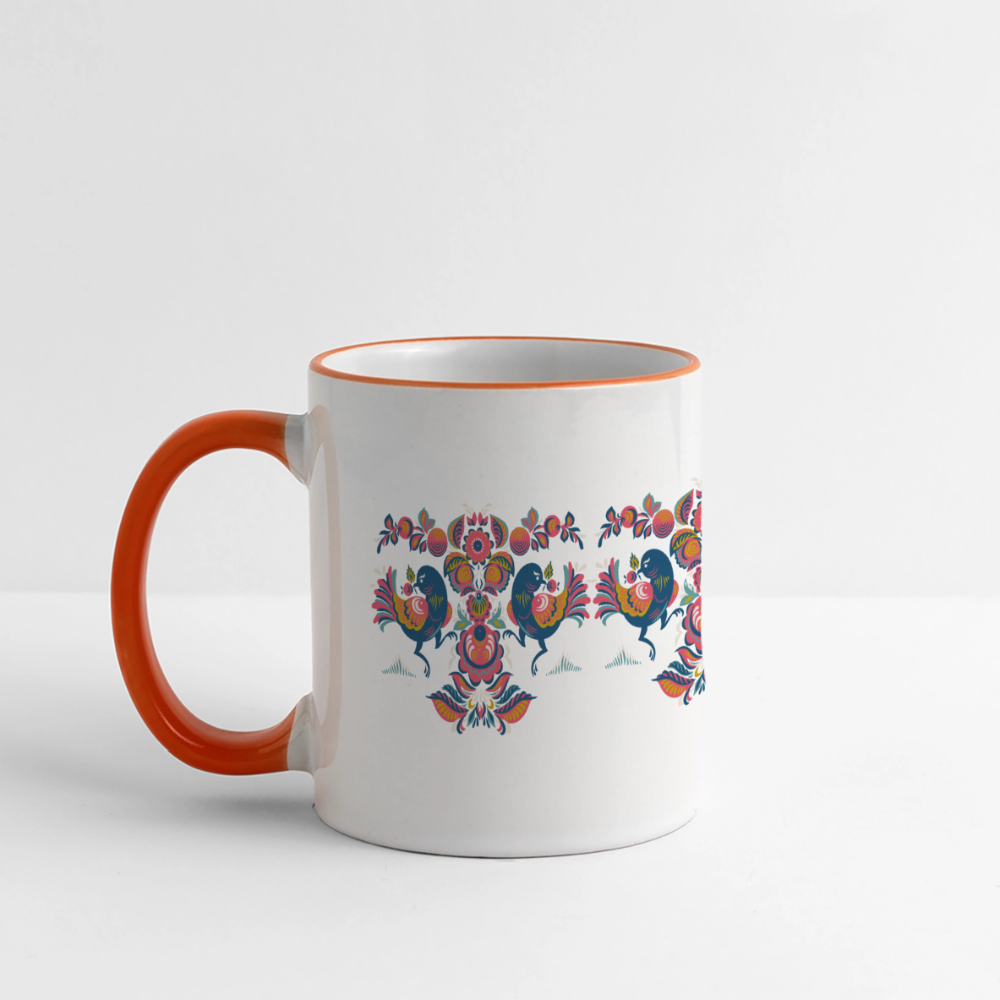 Panoramamok - wit/oranje