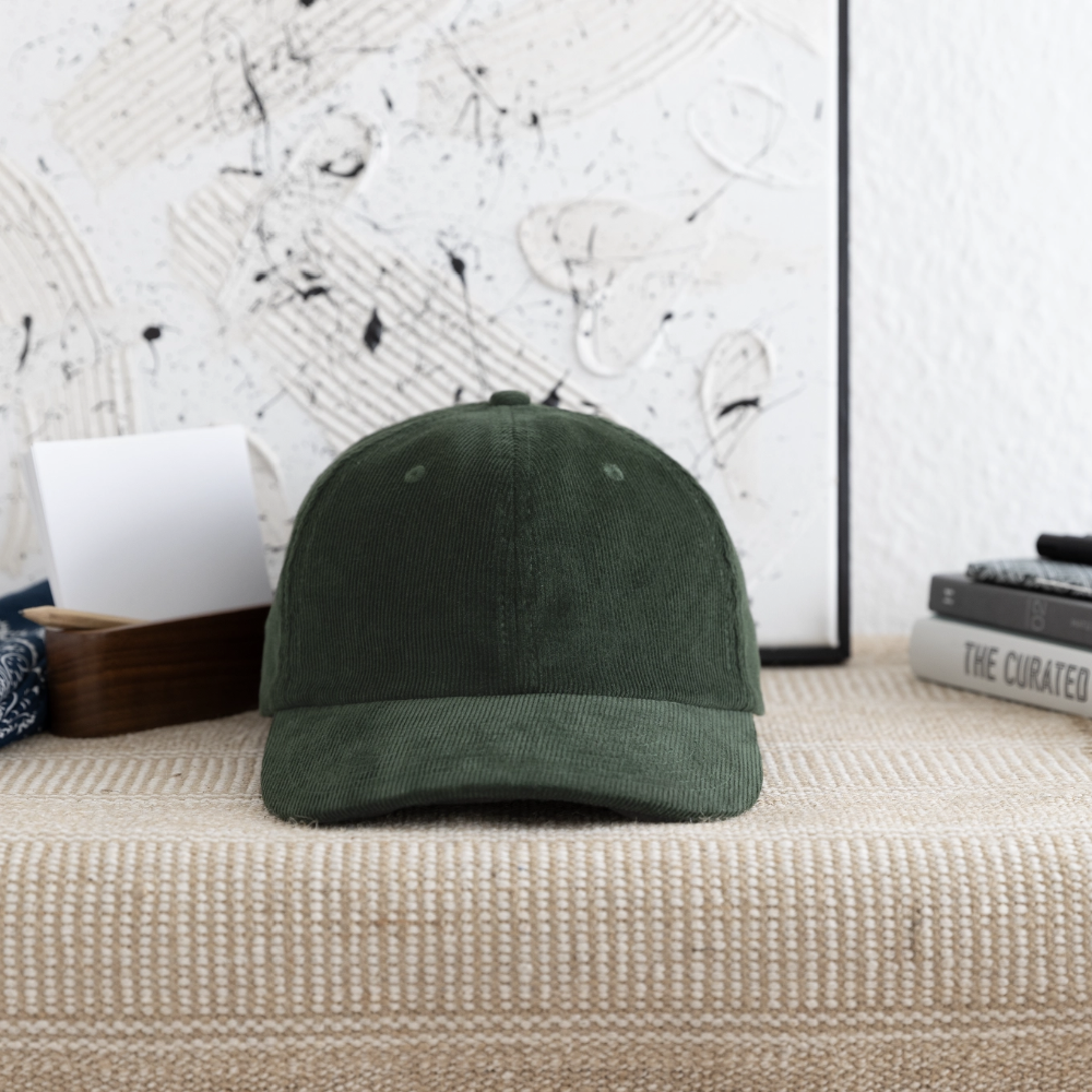 Cord Cap - dennengroen