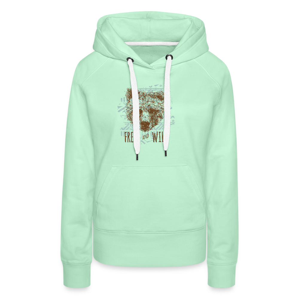 Vrouwen Premium hoodie - licht mintgroen