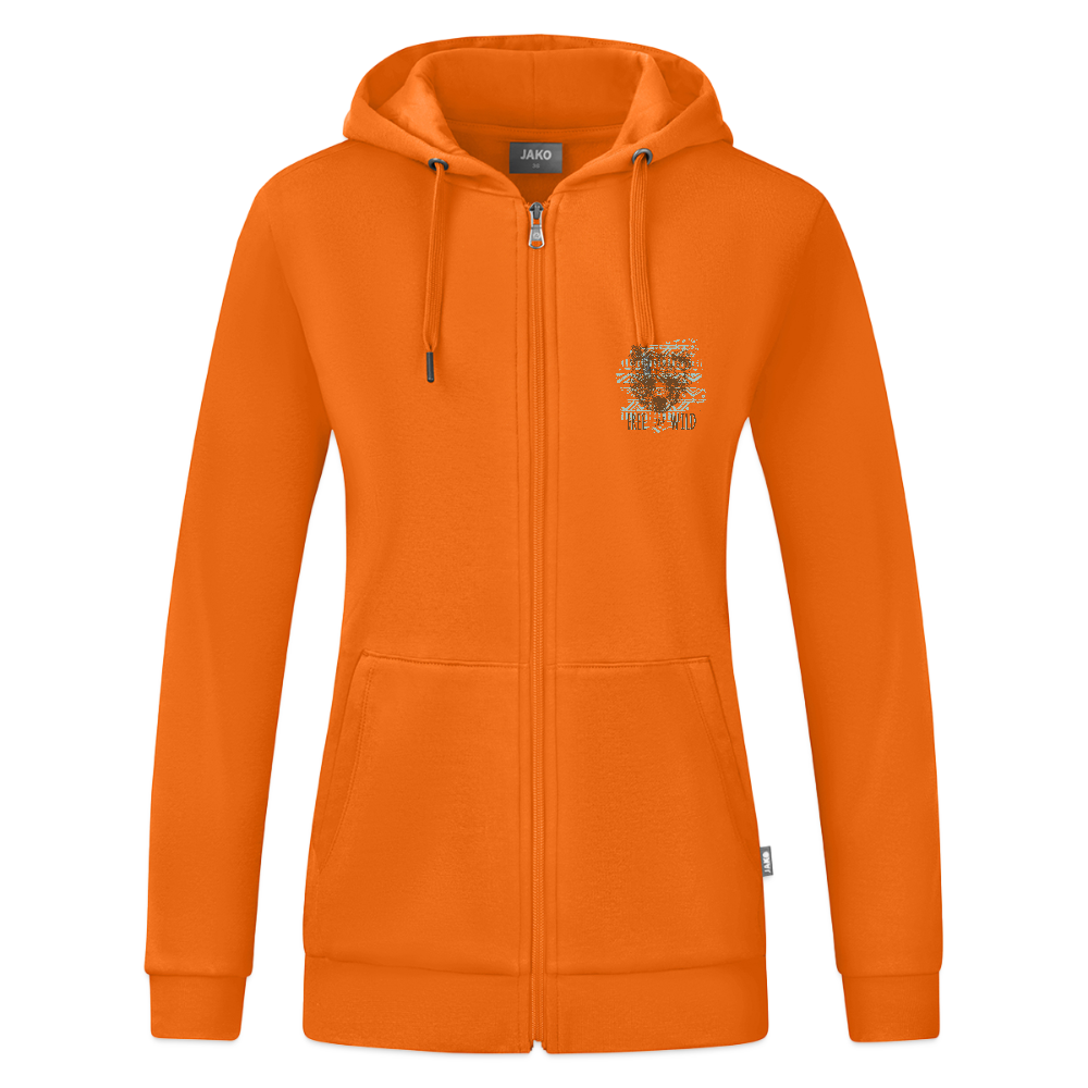JAKO Vrouwen ziphoodie Organic - neonoranje
