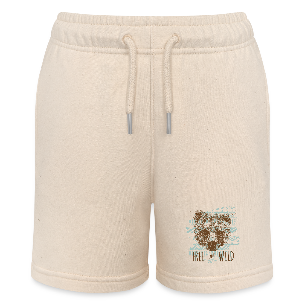 Stanley/Stella teenager bio-joggingshorts MINI BOLTER - witgrijs