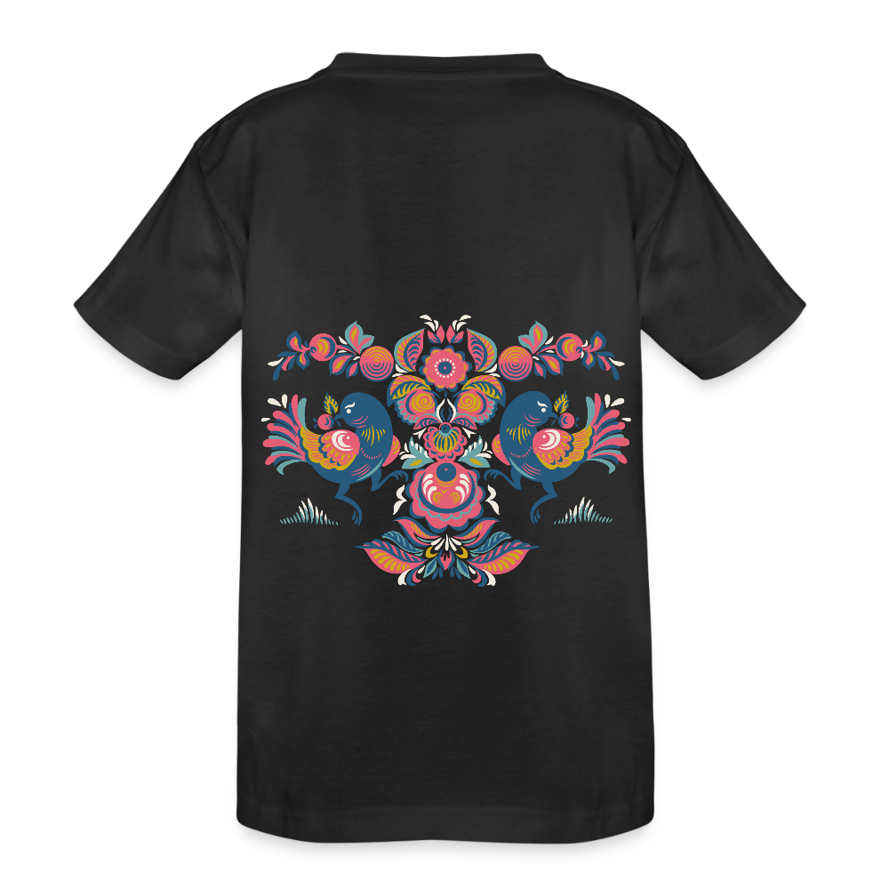 Kinderen Heavy Cotton T-shirt - zwart