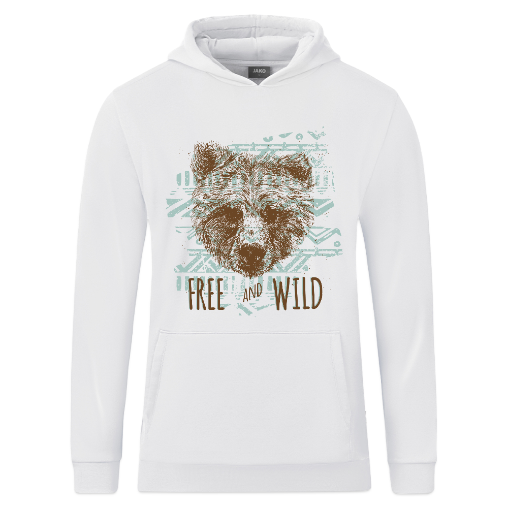 JAKO Kinderhoodie Organic - wit