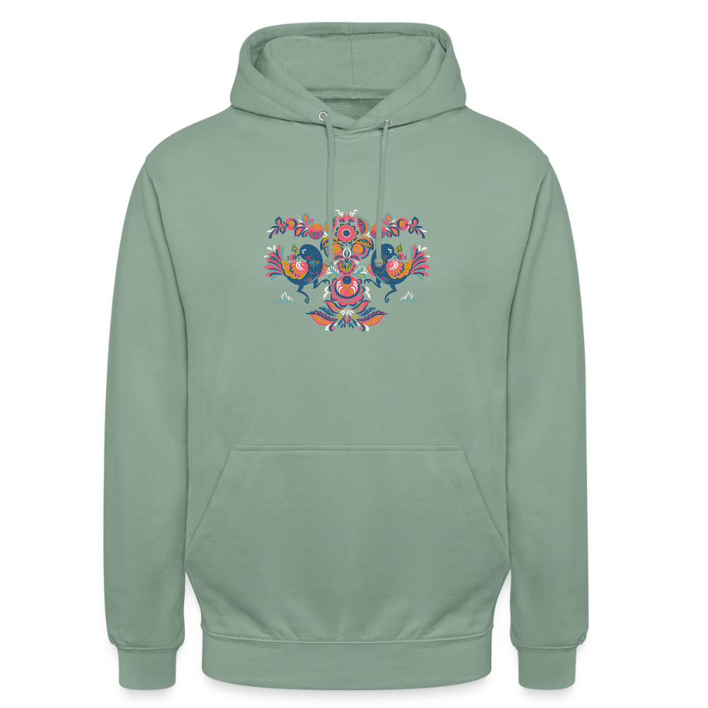Hoodie unisex - grijsgroen