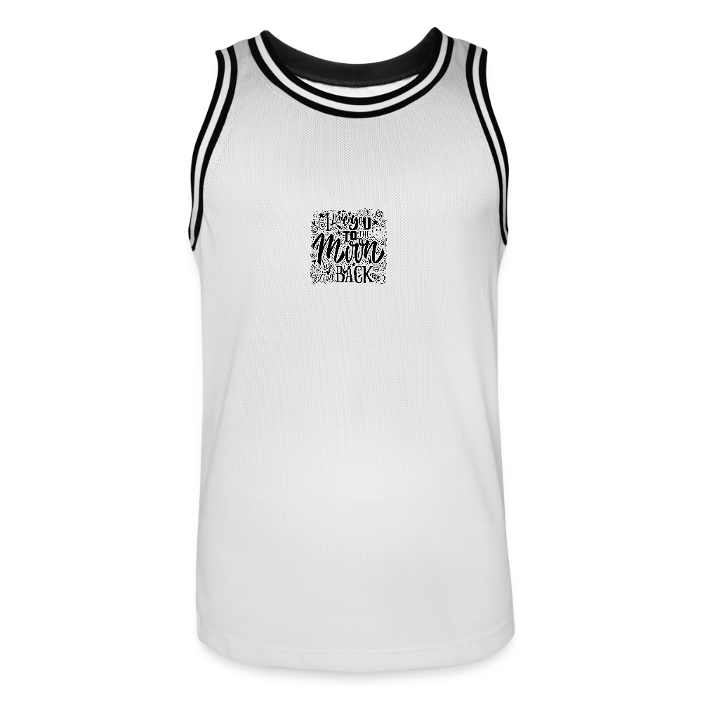 Mannen basketbal shirt - wit/zwart