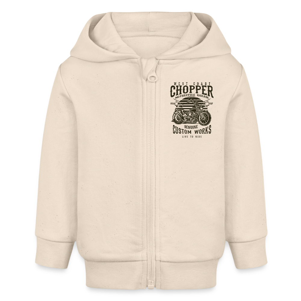 Stanley/Stella Bio zip-hoodie BABY CONNECTOR - witgrijs